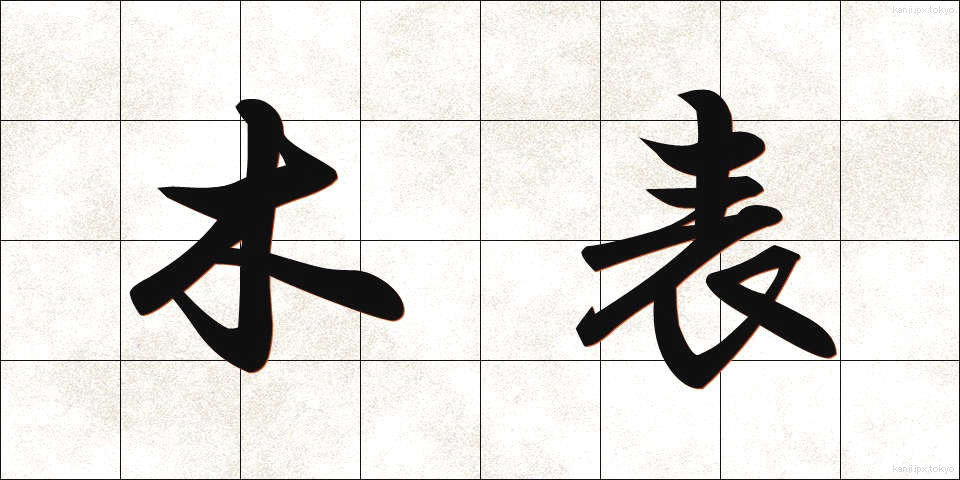 木表 (きおもて)