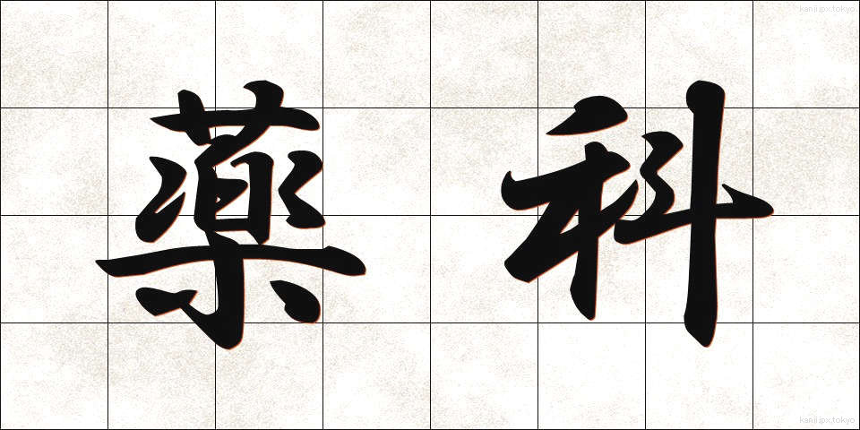 薬科 (やっか)
