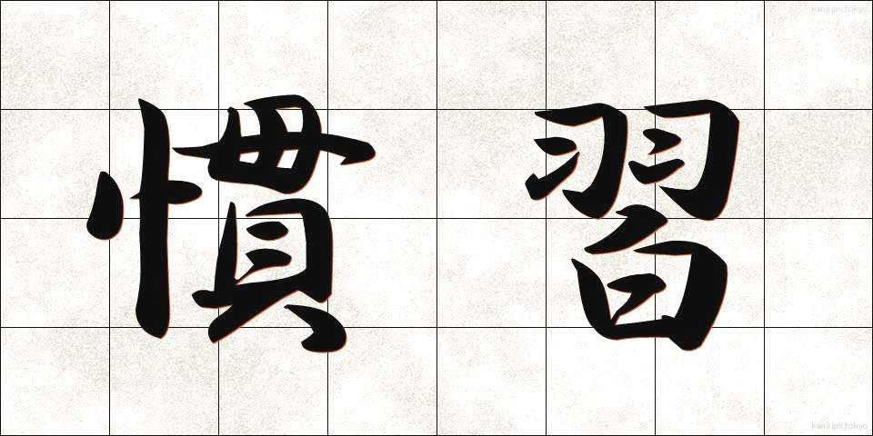 慣習 (かんしゅう)