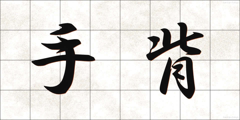 手背 (てはい)
