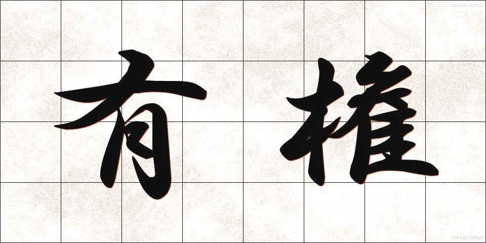 有権 (ゆうけん)
