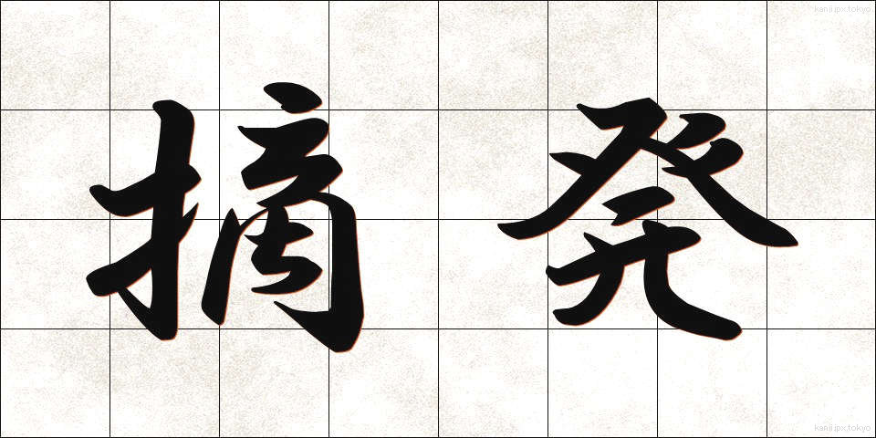 摘発 (てきはつ)