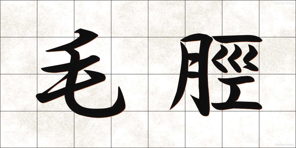 毛脛 (もうすね)