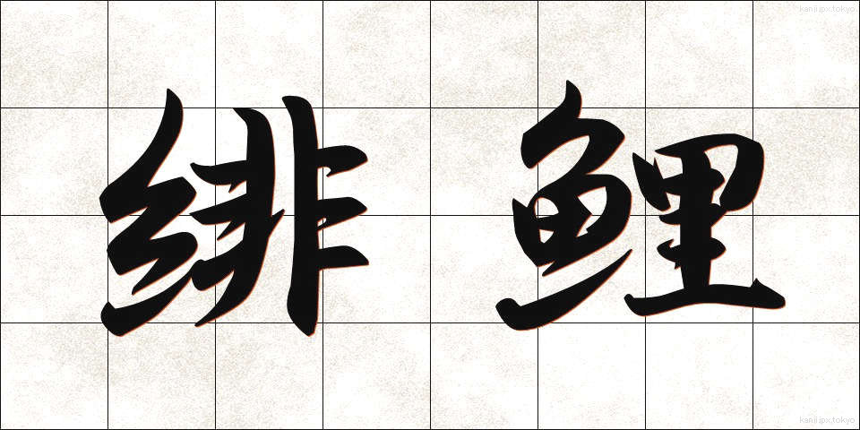 緋鯉 (ひごい)