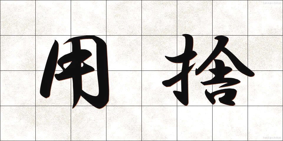 用捨 (ようしゃ)