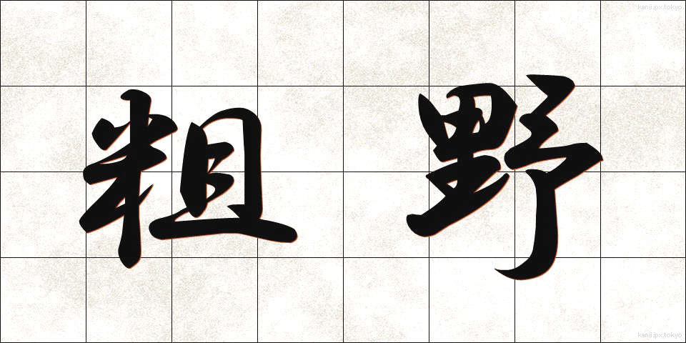 粗野 (そや)