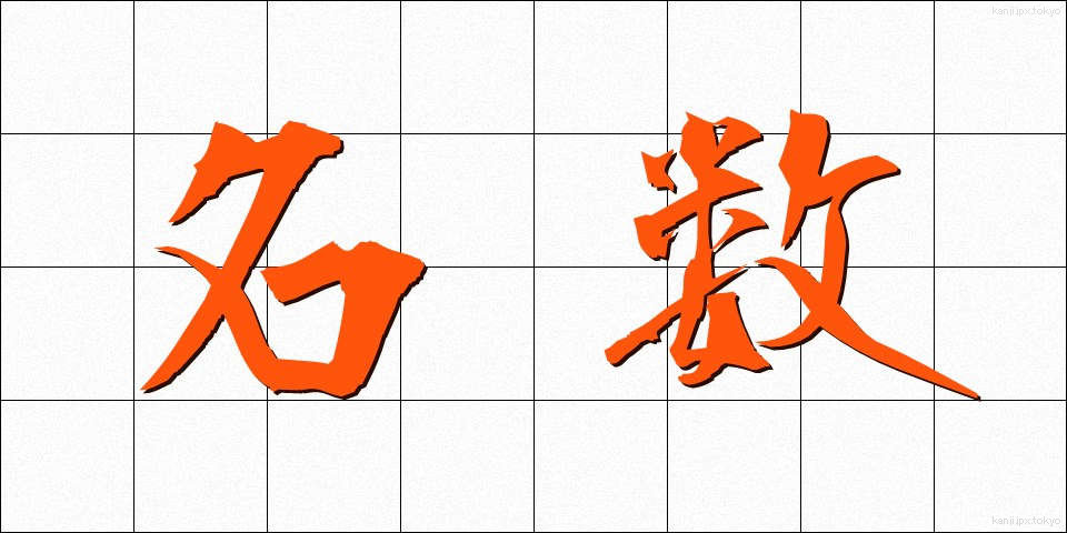 名数 (めいすう)