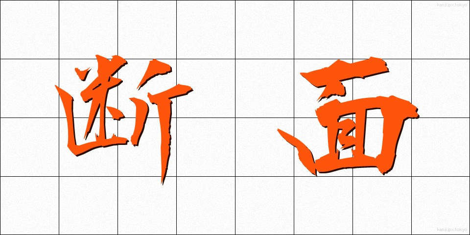 断面 (だんめん)