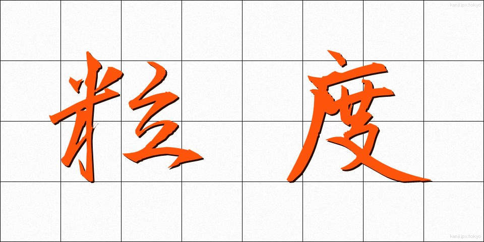粒度 (りゅうど)
