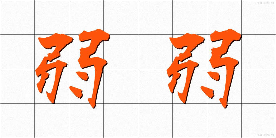 弱弱 (じゃくじゃく)