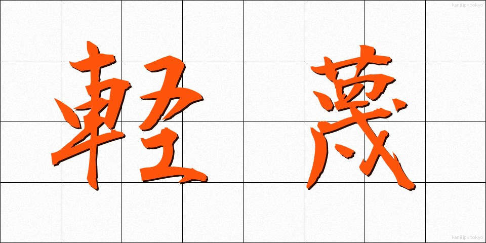 軽蔑 (けいべつ)