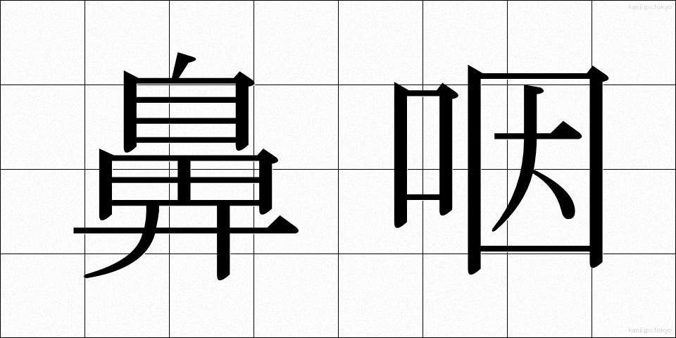 鼻咽 (びいん)