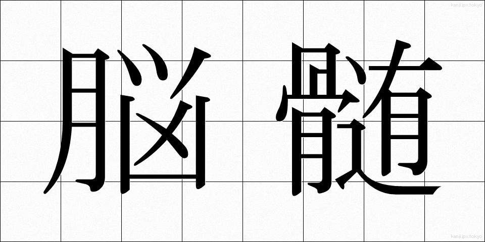 脳髄 (のうずい)