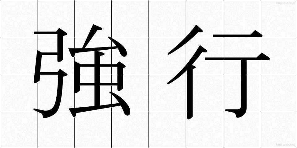 強行 (きょうこう)