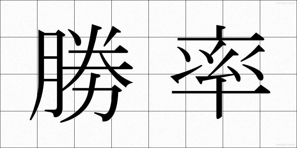 勝率 (しょうりつ)