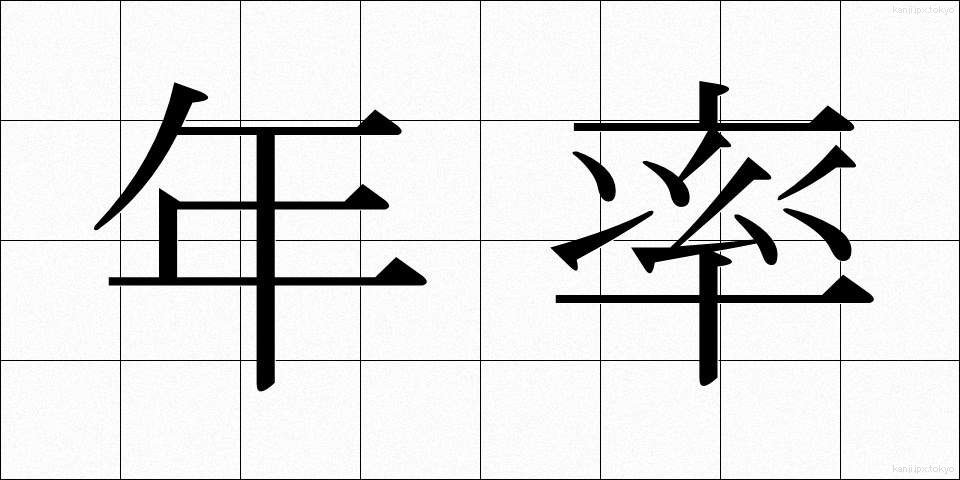 年率 (ねんりつ)