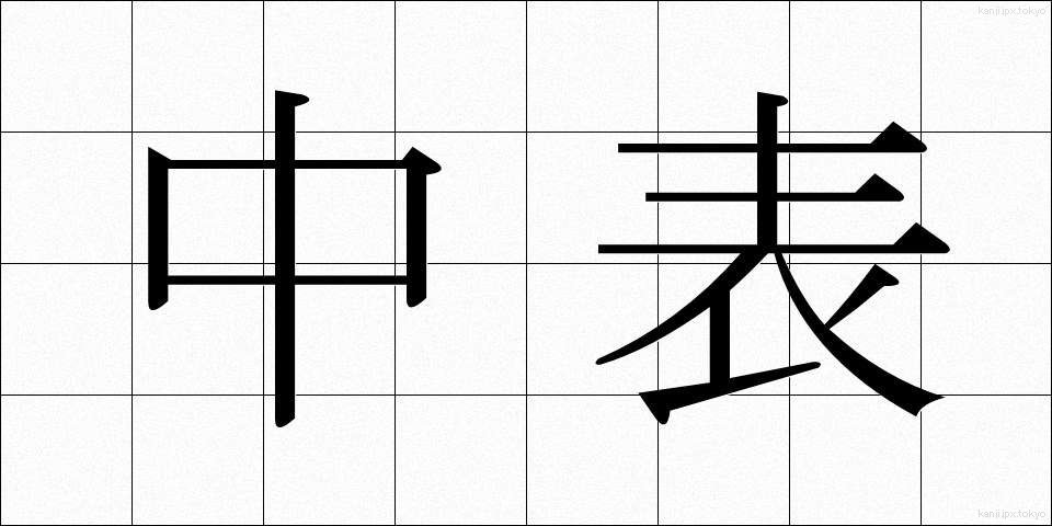 中表 (なかおもて)