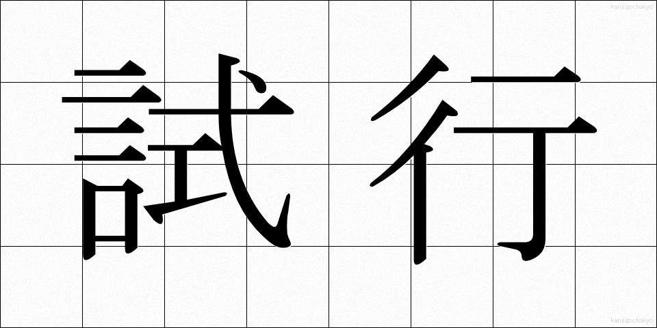 試行 (しこう)