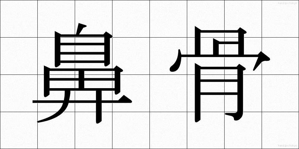 鼻骨 (びこつ)