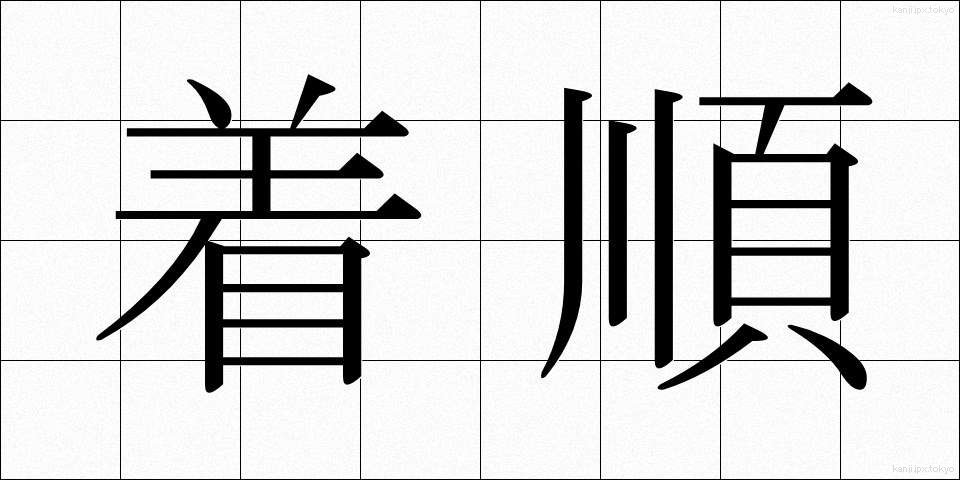 着順 (ちゃくじゅん)