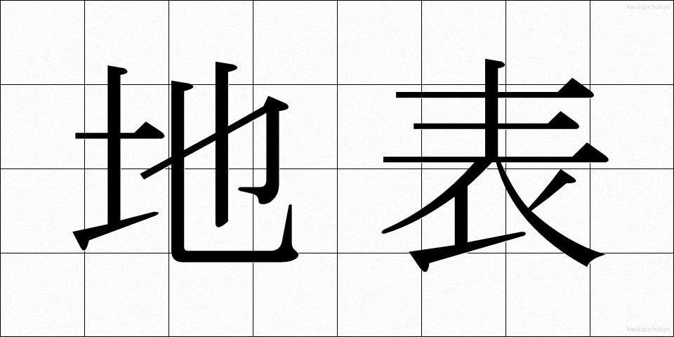 地表 (ちひょう)