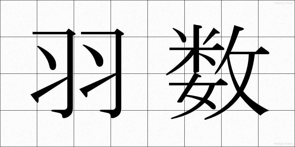 羽数 (はすう)