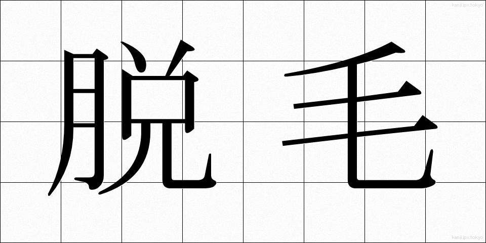 脱毛 (だつもう)