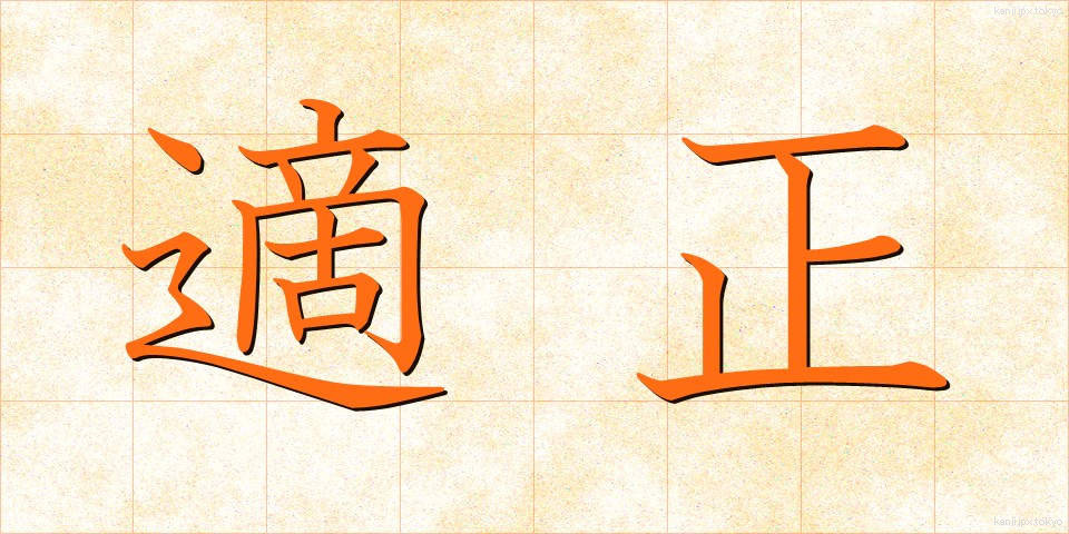 適正 (てきせい)