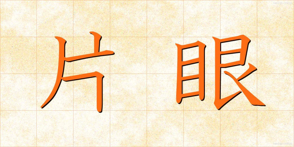 片眼 (かたがん)