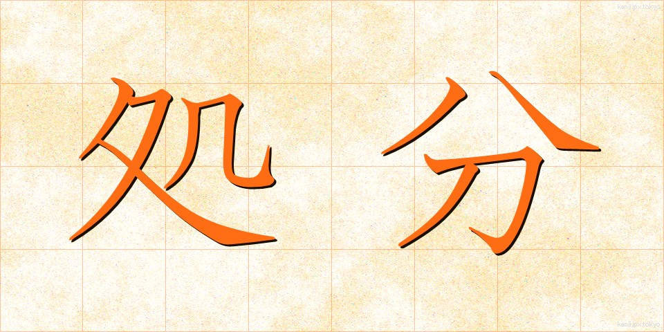 処分 (しょぶん)