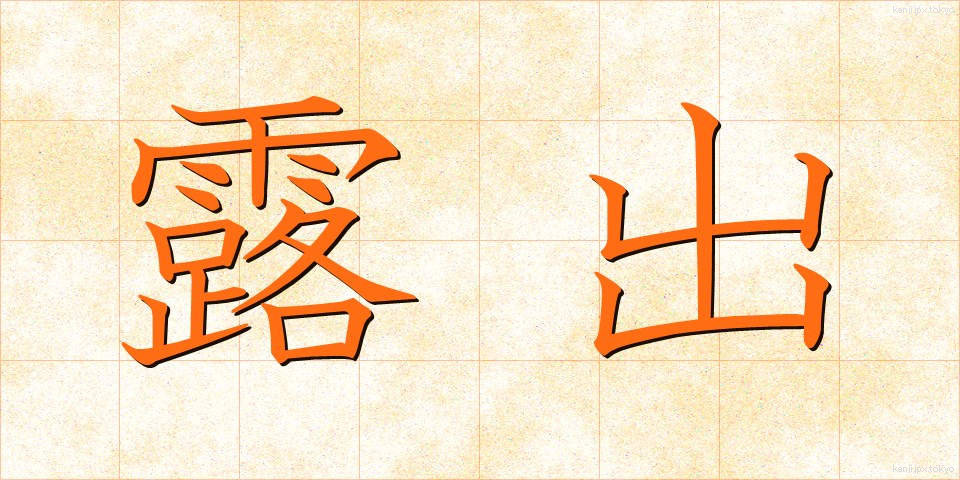 露出 (ろしゅつ)