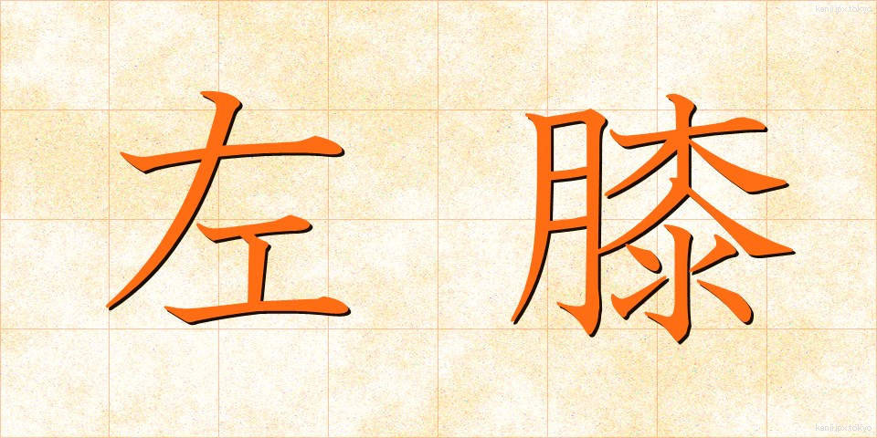 左膝 (さひざ)