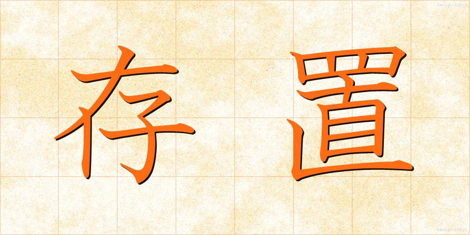 存置 (そんち)