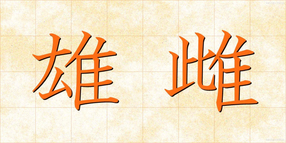 雄雌 (ゆうし)