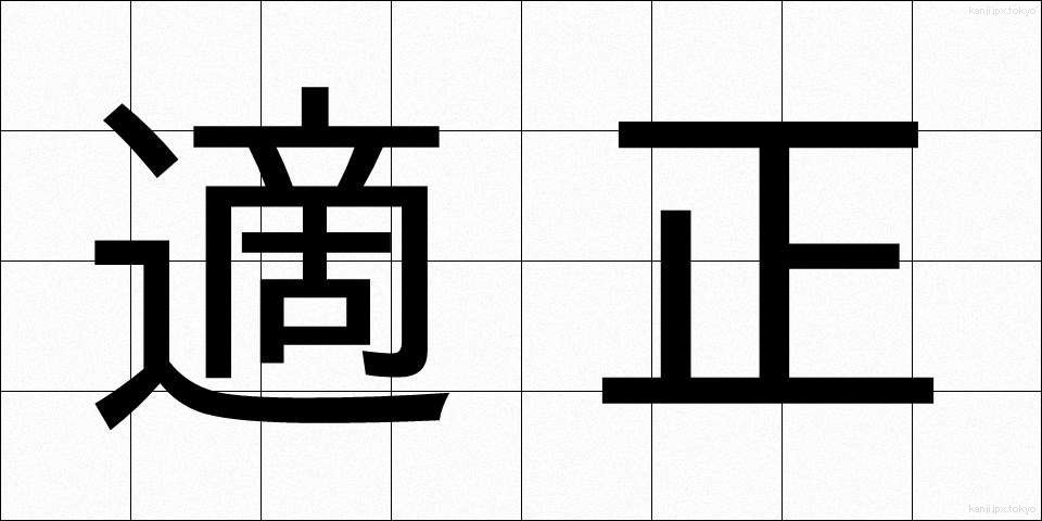 適正 (てきせい)