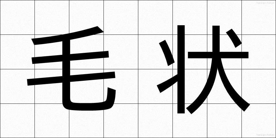 毛状 (もうじょう)