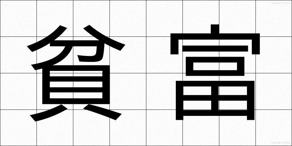 貧富 (ひんぷ)