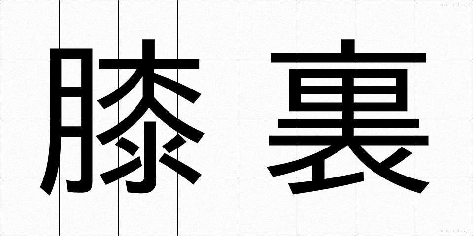 膝裏 (ひざうら)