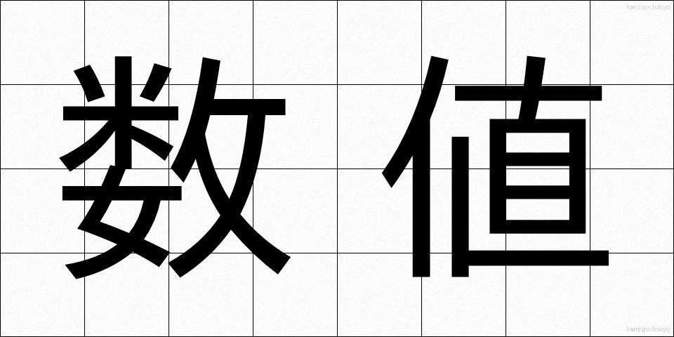 数値 (すうち)