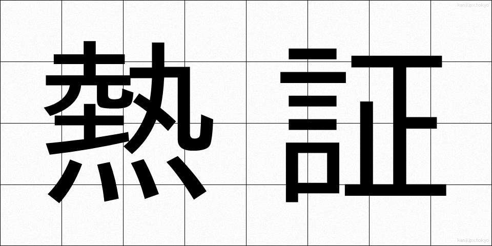 熱証 (ねっしょう)