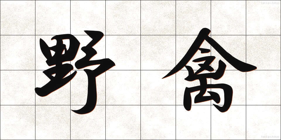 野禽 (やきん)