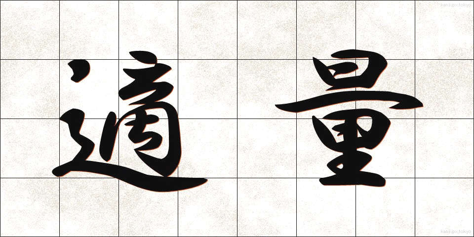 適量 (てきりょう)