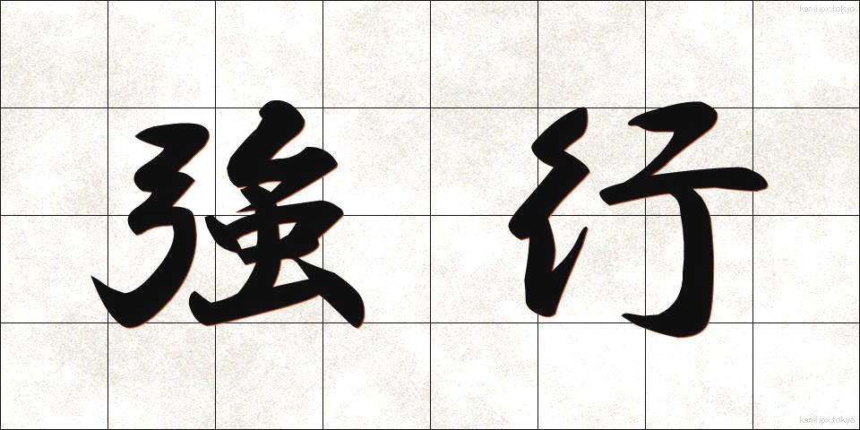強行 (きょうこう)