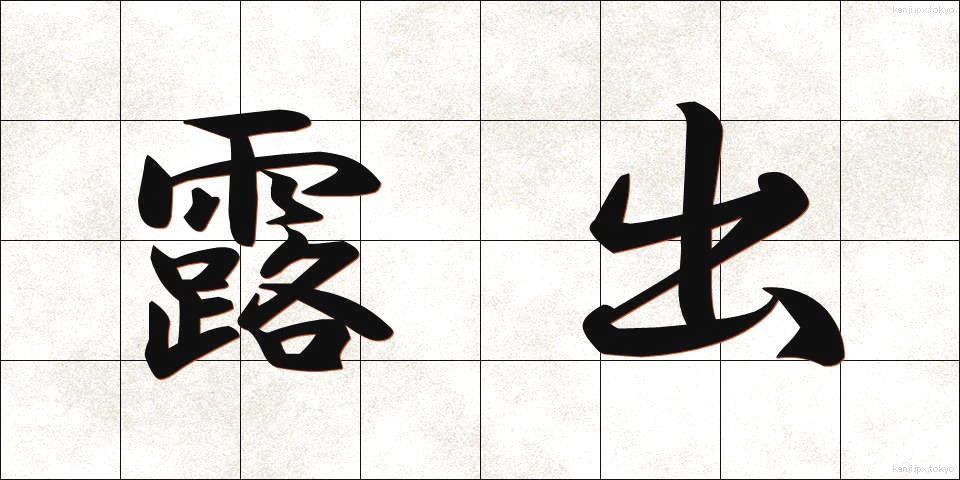 露出 (ろしゅつ)