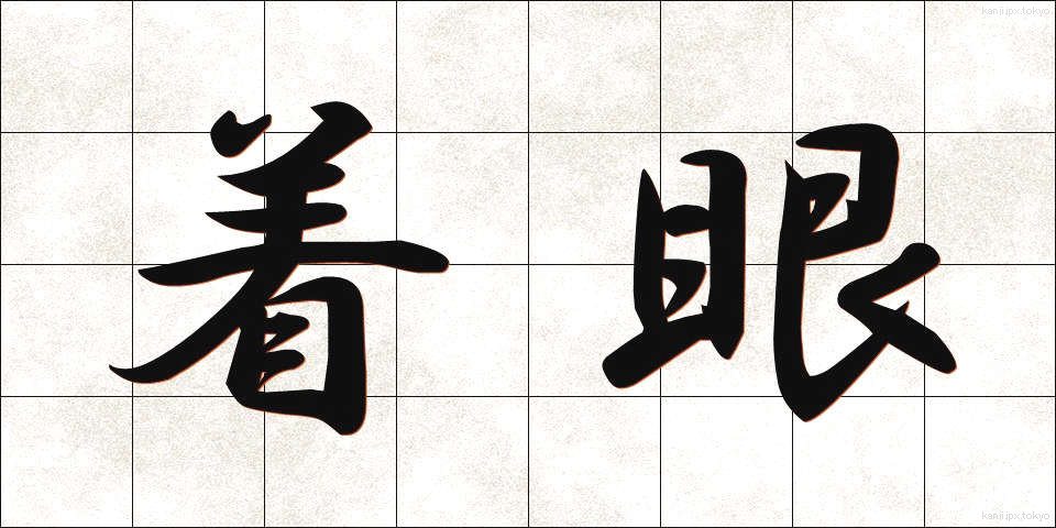 着眼 (ちゃくがん)