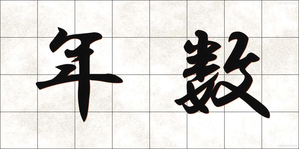 年数 (ねんすう)
