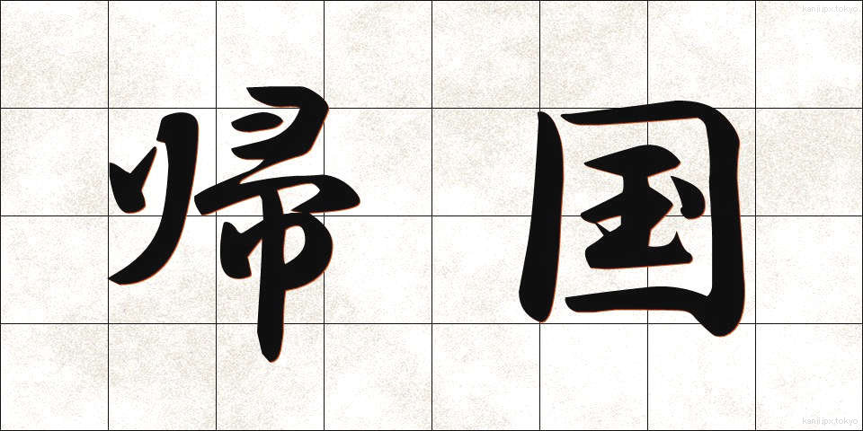 帰国 (きこく)