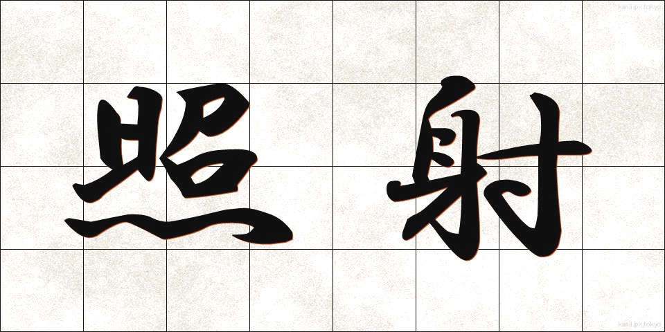 照射 (しょうしゃ)