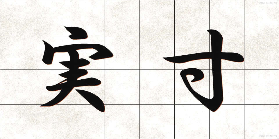 実寸 (じっすん)