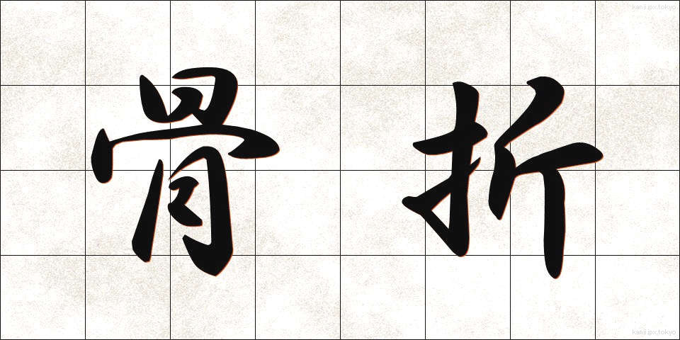 骨折 (こっせつ)